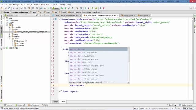 How To Create Temperature Conversion App For Android смотреть онлайн