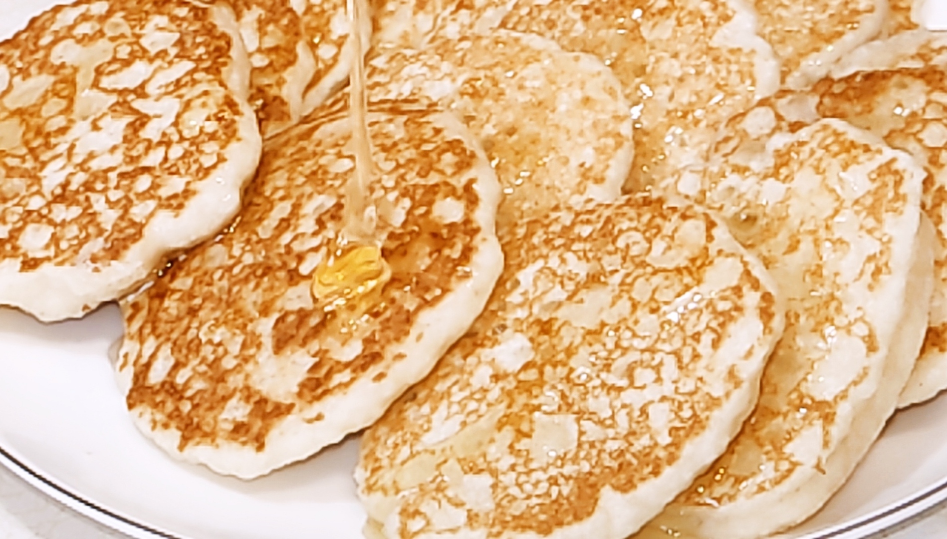 Пышные постные оладьи