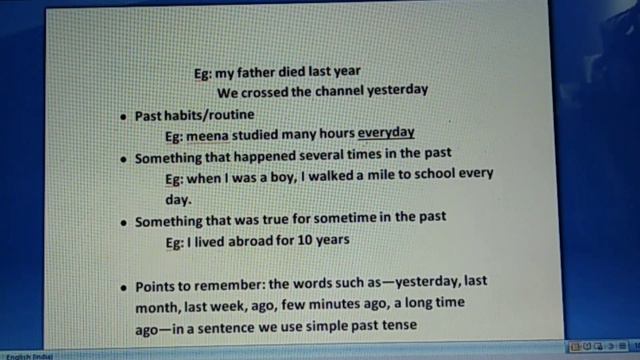 simple past tense /malayalam explanation /language in use grammar for undergraduate смотреть онлайн