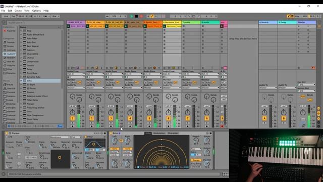Пишем музыку с Миди клавиатурой в Ableton Live (Создание первого ритма) смотреть онлайн