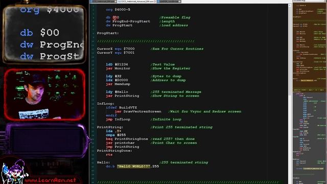Lesson H5 - Hello World on the Tandy CoCo Disk BIN file смотреть онлайн