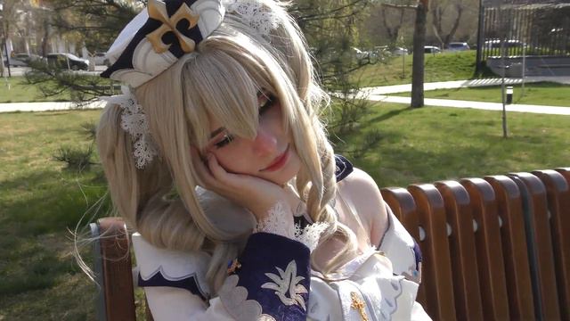 Genshin Impact Barbara Cosplay Hilichurl ultimate attack смотреть онлайн