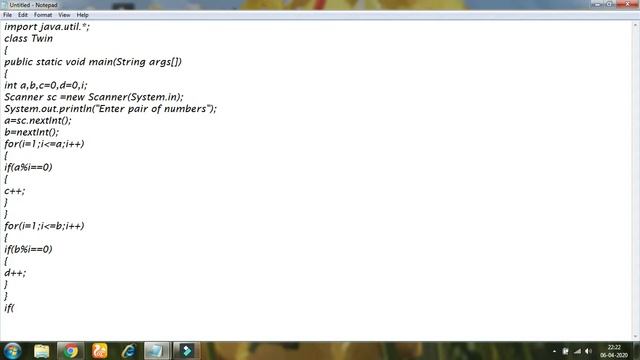 Twin Prime Number Program In Java. смотреть онлайн