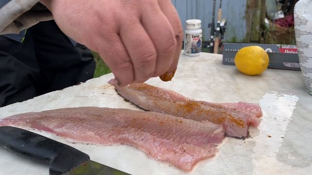 СВЕЖАЯ ЩУКА НА КОСТРЕ,ФИЛЕ, 10 мин.Быстро ,просто и очень вкусно. смотреть онлайн