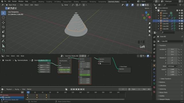 Easy & Simple Seamless loop Motion Graphics Created With Geometry Nodes | Blender Tutorial смотреть онлайн