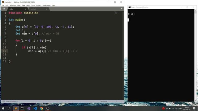 Programare pentru incepatori Limbajul C. Lectia 32. Prelucrarea tablourilor unidimensionale 2/2 смотреть онлайн