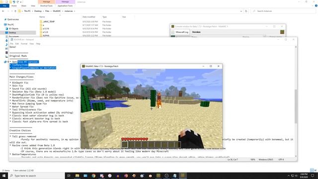 Patching Minecraft Beta 1.7.3 (Skin, sounds, and fixes!) (Optional Alpha Gen, Optifine, & more!) смотреть онлайн