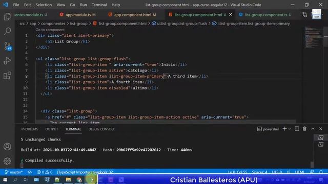 Bootstrap 5 + Angular 12 List group y Acordiones смотреть онлайн