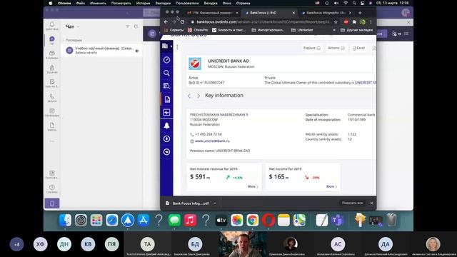 Вебинар, посвященный работе с базой данных Bank Focus смотреть онлайн