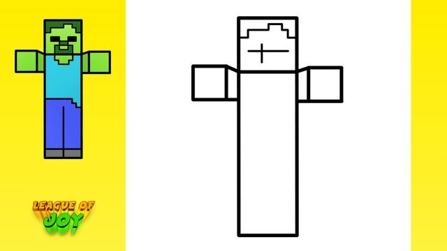 How to DRAW ZOMBIE MINECRAFT смотреть онлайн