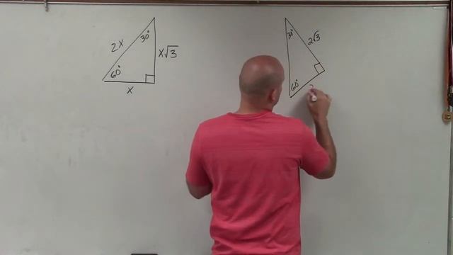 Determine the missing short leg and hypotenuse of a 30 60 90 triangle смотреть онлайн