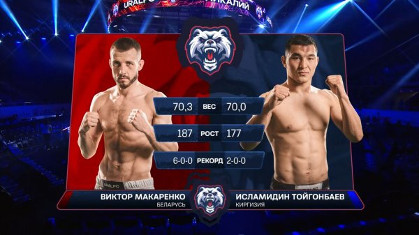 URAL FC: Исламидин ТОЙГОНБАЕВ VS Виктор МАКАРЕНКО (весовая категория 70.3 кг)