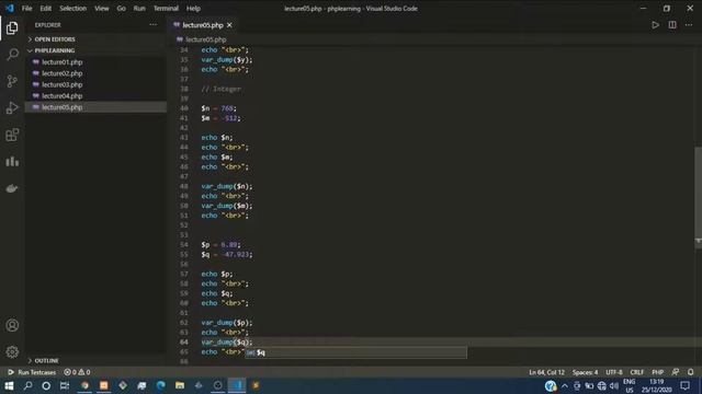 06. PHP Data Types смотреть онлайн