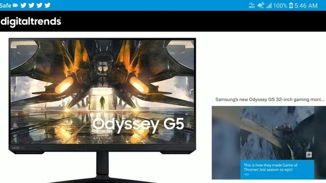 Samsung Odyssey G5 S32AG52 Gaming Monitor Launches With 165Hz Refresh Rate With A WQHD Resolution