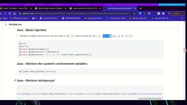 Bypass banned characters {JAVA server side template injection} смотреть онлайн