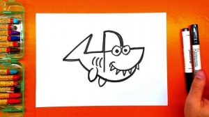 Как нарисовать АКУЛУ - Урок рисования для детей