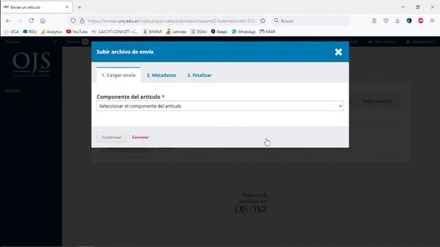 Como realizar un envío (autor) en OJS смотреть онлайн