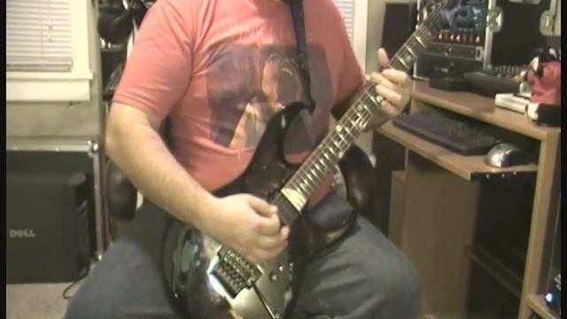 Rockbone - Van Halen Panama cover with my custom Ibanez RG 3120 Cosmos guitar смотреть онлайн