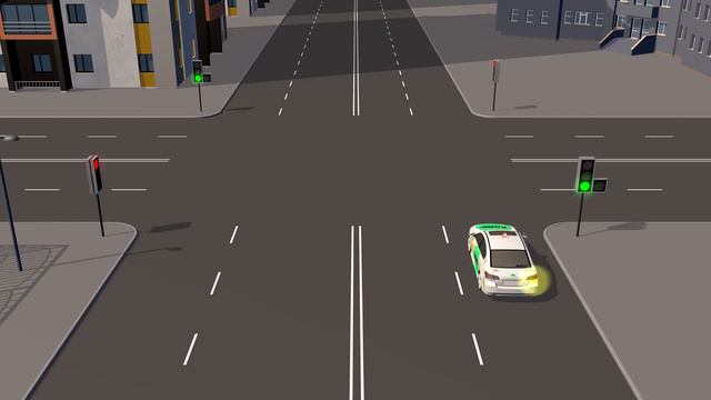 Светофор с доп. секцией. Курс ПДД РФ.