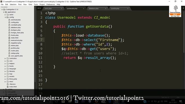 Codeigniter Tutorial in Hindi (Active Record Class) | Part-9 смотреть онлайн