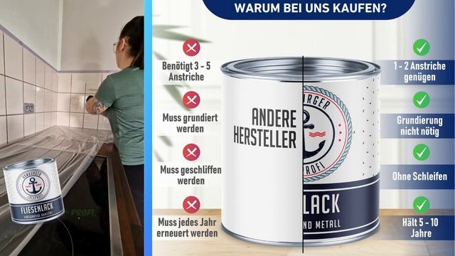 Renovierungshack für unter 60€: Fliesenspiegel streichen in Cremeweiß RAL 9001 - farbenloewe.de смотреть онлайн