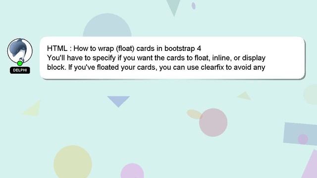 HTML : How to wrap (float) cards in bootstrap 4 смотреть онлайн