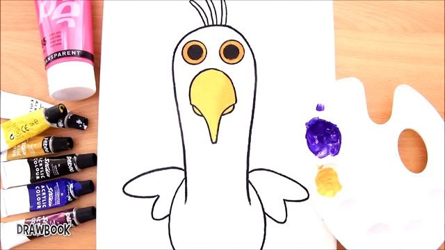 How to Draw and Paint OPILA BIRD (Garten of Banban) with Acrylics on Canvas смотреть онлайн