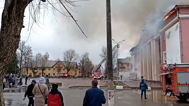 Пожар на Пасху в ДК города Фокино смотреть онлайн