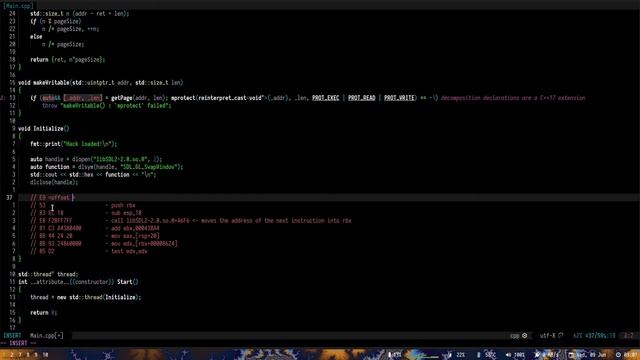 GNU/Linux Game Hacking [Episode 2] : Memory Protection, Dlsym & Trampoline Hook смотреть онлайн