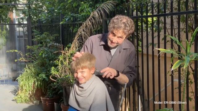 Stay home. Haircut at home. Panasonic trimmer ER-GB80-S Family video смотреть онлайн