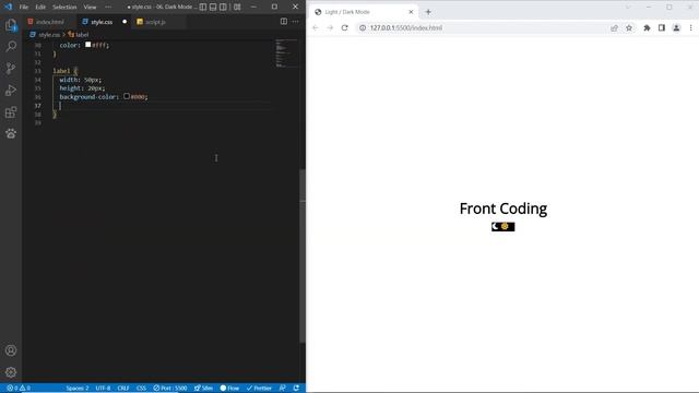 Light / Dark Mode Using HTML, CSS & Javascript смотреть онлайн