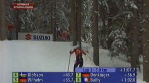 БИАТЛОН. КМ 2007-08. Антхольц (Италия). Женщины. Гонка преследован 10 км. (Спорт). 19.01.2008. 720p