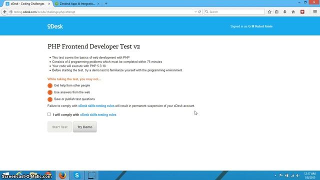 odesk php test v2 смотреть онлайн