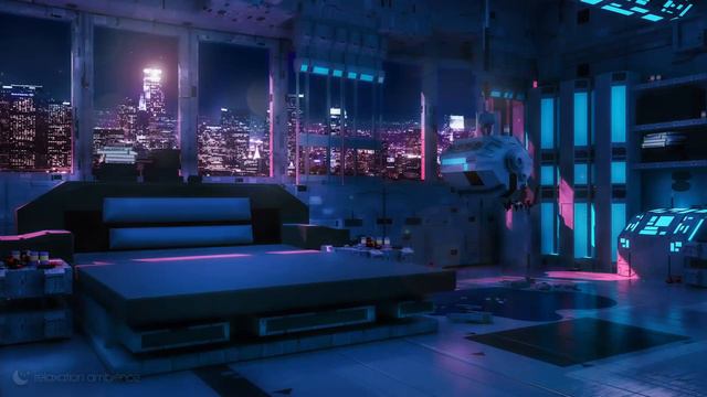 Cyberpunk Ambience 👾🌆 Futuristic Workshop Sounds & Sci-Fi Outrun Vibes 🌌✨ 10 Hours смотреть онлайн