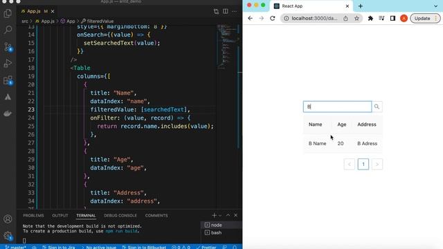 How to Add Global Search in Ant Design Table using ReactJS | Antd Table Search in All Pages смотреть онлайн
