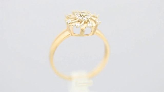 Золотое кольцо с цирконием арт. 041221.10.30-232k смотреть онлайн