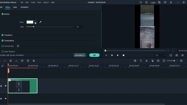 How To Customize Split Screen Border Color In Filmora | Filmora Tutorial смотреть онлайн