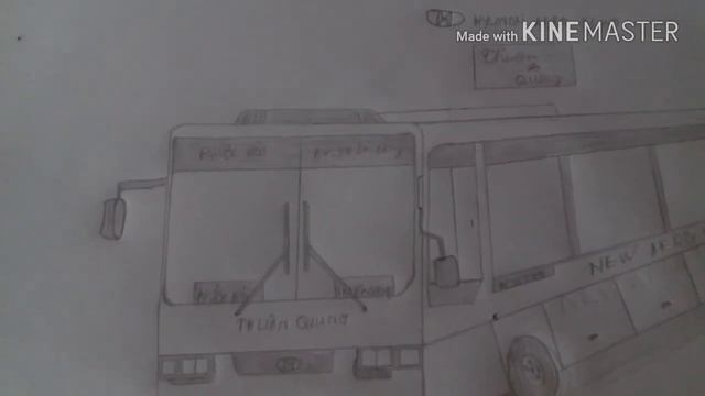 Vẽ Dòng Xe Ghế Ngồi Hyundai Aero Town Của Nhà Xe Thuận Quang