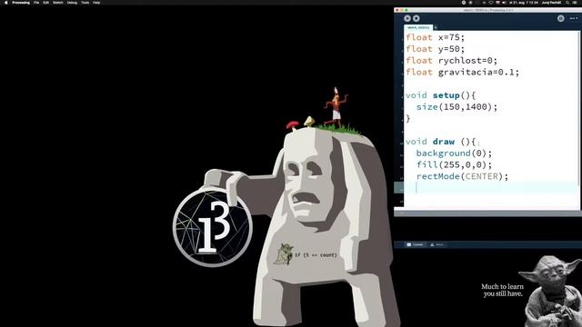 ☕️ 66.časť ☞A bola gravitácia ║Java Processing pre začiatočníkov║ Programovanie s Yetim смотреть онлайн