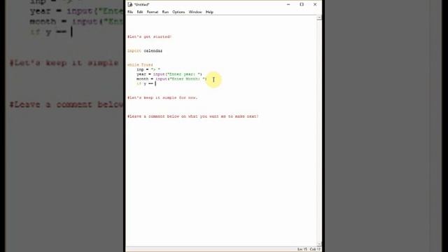 Create a calendar with Python - Cool Python Tutorial смотреть онлайн