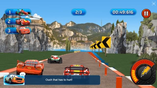 Disney Cars Speed Racing Lightning Mcqueen Vs Francesco in Italy Track - Car Games for Kids смотреть онлайн