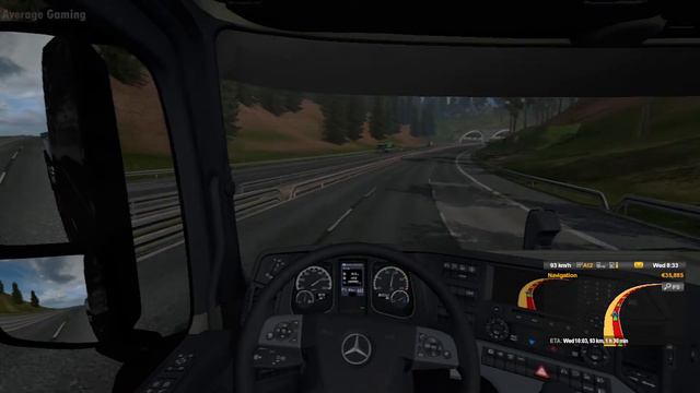 Euro Truck Simulator 02 | ETS 2 | Driving Mercedes-Benz Actros | FHD смотреть онлайн