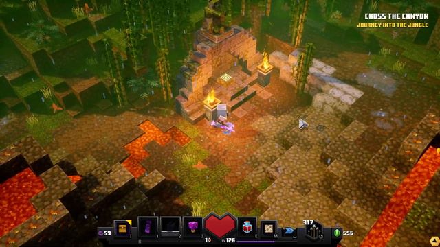 Find Secret Location in Dingy Jungle Minecraft Dungeons смотреть онлайн