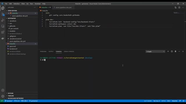 HOW TO CREATE MAKEFILE TO AUTOMATE TERRAFORM COMMANDS смотреть онлайн