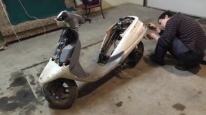 Японский скутер  Honda Tact 24 за 3500р Часть 1#