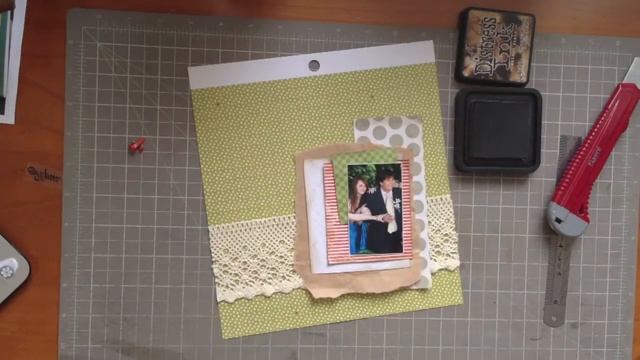 Скрап-страничка #1 - процесс / Scrapbooking page #1 - process step-by-step смотреть онлайн