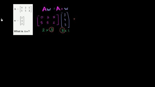 Multiplying a matrix by a column vector | Matrices | Precalculus | Khan Academy смотреть онлайн