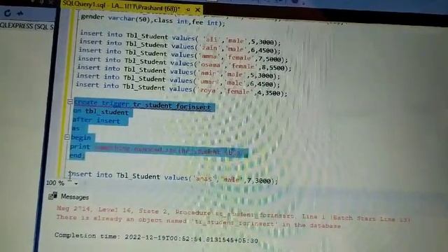 trigger create And update delete and insert in SQL(3) смотреть онлайн