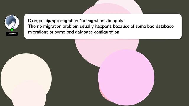 Django : django migration No migrations to apply смотреть онлайн