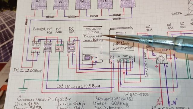 ☀⚡??? Схема гібридної сонячної електростанції СЕС 3кВт на сонячних панелях потужністю 600Вт.???⚡☀ смотреть онлайн